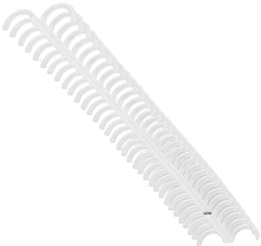 10 Stück Spiralbindungsspulen,Binde- Verschließmaschine Binde- Verschließmaschine 15 Mm/0,59 Zoll 34 Löcher Polypropylen Verschleißfeste Binderücken für Schreibwaren(Transparent)