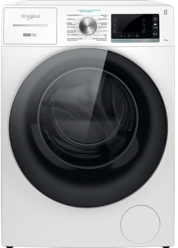 Whirlpool Lavadora cargo frontal de libre instalación W8 W946WR SPT, 9 kg, 1400 rpm, con Autodosificación, Blanco