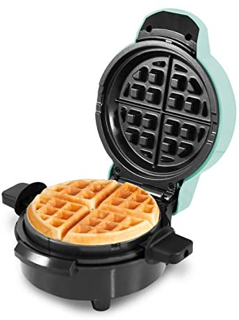 Elite Gourmet EWM380M Gofrera antiadherente para gofres rellenos esponjosos, gofres gruesos gigantes de 3,8 cm, patata rallada, ceto, aperitivos, sándwiches, huevos, fácil de limpiar, menta