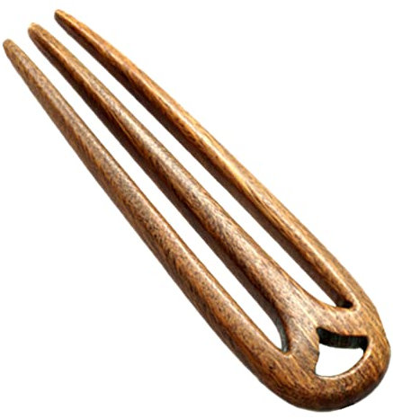 OSALADI Französische Schildkröte Mit Drei Zähnen Haargabel Clip-Stick Chinesische Holzgabel Haarnadel Seitlicher Haarkamm Haarspangen Griffe Für Mädchen Khaki