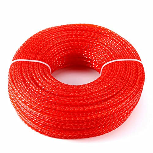 Cozylkx 100 m x 2,4 mm Cable De Nailon para Cortacésped, Línea De Desbrozadora, Alambre para Cortacésped Giratorio para Jardín