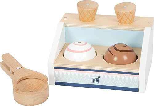 Small Foot Kompakt Glassdisk Fresh Tillverkad Av Fsc 100% Certifierat Trä, Tillbehör Till Lekbutiker, Från 3 År, 12416