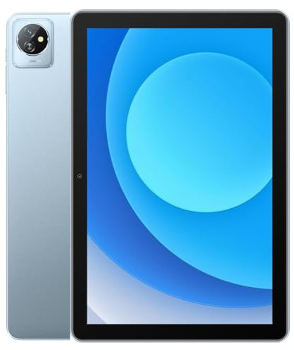 Blackview Tab 70 WiFi Tablette Android 13, 10,1 Pouces avec écran HD+ IPS, Quad-Core 6Go+64Go(1To Carte SD Externe), Batterie 6580mAh, Caméra 5MP+2MP,WiFi 6 Bluetooth, Double Box Haut-parleurs Bleu