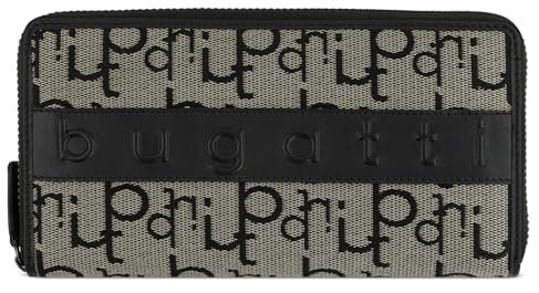 bugatti Elea Ladies Long Zip Wallet Black