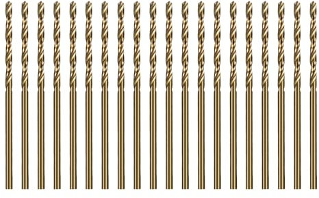 SALI Lot de 20 forets M35 HSS Cobalt avec foret hélicoïdal de 1,5 mm HSS-Co pour bois, métal, plastique, aluminium, plastique dur, acier inoxydable