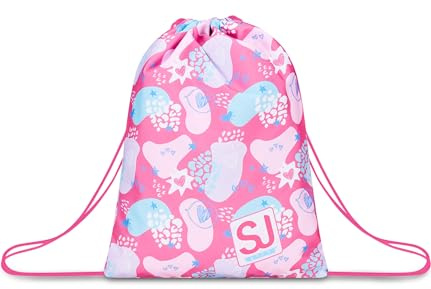 SJ Gang Sakky Bag, Rosa, PinkFur, Sacca sportiva, Zainetto con coulisse, Sport e tempo libero, Bambina
