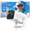 Proyector 4K Soporte, Mini Proyector Portatil 20000 Lúmenes Full HD 1080P Nativo, TOPTRO Giratorio de 270° Proyector Cine en Casa Auto Keystone, Mini Proyector para TV Stick Movil WiFi Bluetooth