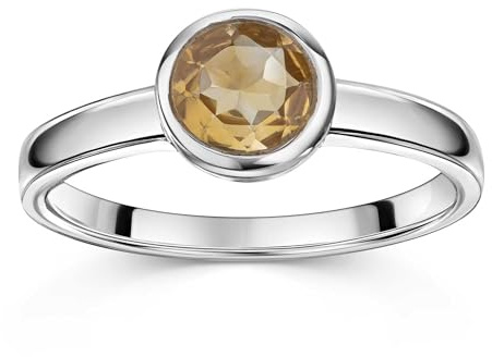MATERIA by Matthias Wagner Edelstein Ring Silber 925 facettiert für Damen in mehreren Größen