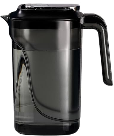 Saftkanne 2.2 Liter Saftkanne Mit Deckel Kunststoffkrug Wasserkrug Mit Deckel Eisteekrug Wasserkaraffe Glaskrug Wasserkrug Mit Griff Für Kühlschranktür, Wasserkaraffe Für Kalte Getränke Wie Saft, Eist