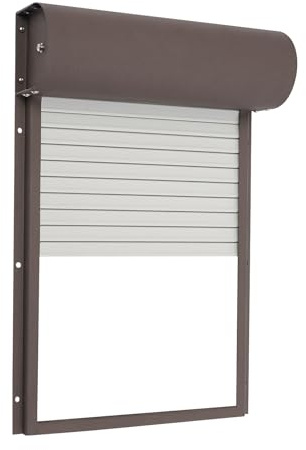 Automatische Hühnertür mit Fernbedienung, Automatische Hühnerstalltür mit Solarbetrieb Lichtsensor und Fernbedienung für Hühner Gänse Enten und Geflügel (Braun)