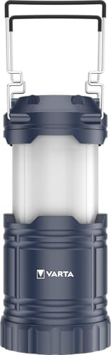 VARTA Lantern LED L10 (luminosità regolabile flessibile, maniglie, ganci e magneti integrati) blu per attività all'aperto, campeggio, avventura, fai da te, uso quotidiano