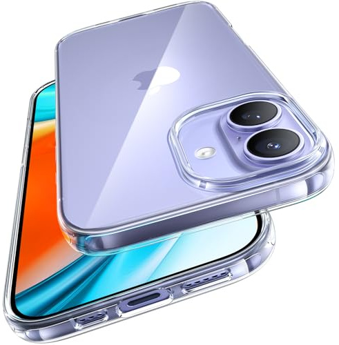 TORRAS Crystal Clear für iPhone 17 Hülle Klar Transparent | [Ultra Dünn & 100% Anti-Vergilbung] Handyhülle iPhone 17 Case TOP Militärschutz Silikon Durchsichtig Haltbarkeit