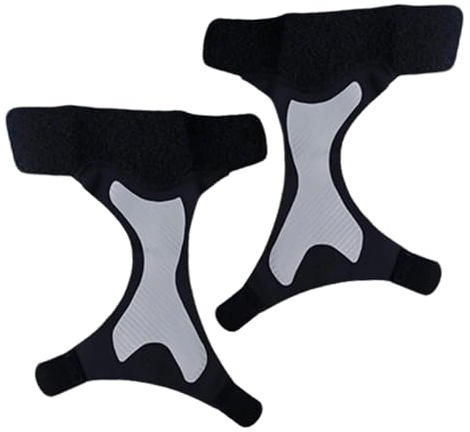 Gihioue Fascia per caviglia per capovolgere – Stabilizzazione in caso di distorsioni – Senza dita – Fascia elastica regolabile per plantare e tallone gonfiore articolare attività di