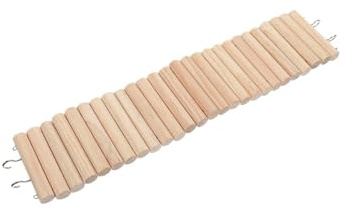 Allayu 2in1 Rat Long Bendy Bridge Wooden Ladder Offers Classy Style For Mice Creating Unique Ambience In Pet Enclosures And Cages Rat Long Bendy Bridge Wooden Ladder Rodent