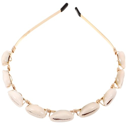 Diadema de Concha Dorada para Mujer, Elegante y Ligera, para Bodas | Acabado en Hierro y Concha, Estilo Delicado y Moderno, Cómoda, para Chicas y Eventos Obsequios