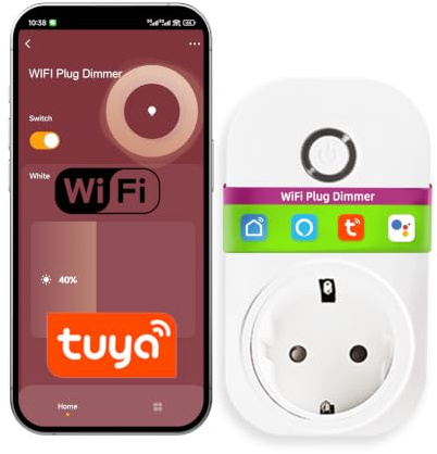 Bilihondim Presa intelligente Wi-Fi per dimmer | Controllo vocale e app | Compatibile con Smart Life|Nessun hub richiesto | Adatto per lampade LED dimmerabili esistenti