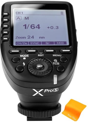 Godox Xpro-S Blitzauslöser für Sony Kamera, 2,4 GHz 1/8000s HSS TTL, Wireless Flash Trigger Fernauslöser für A7II, A7, A99, ILCE-600L, A9, A7R, A7RII, DSC-RX-10