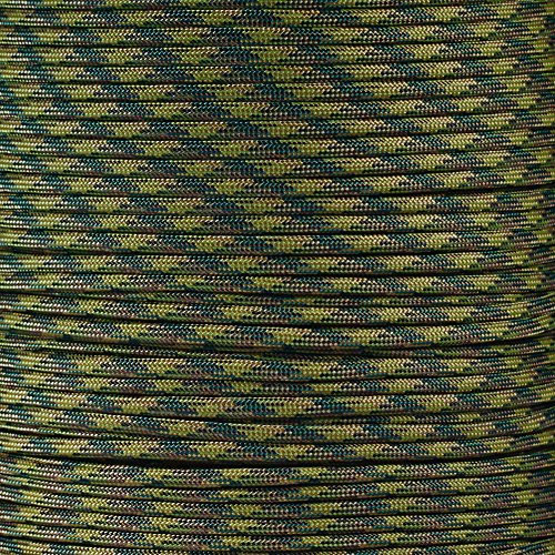 PARACORD PLANET 550 Paracord – Tarnfarben – verschiedene Längen für Angelschnüre, Snares, Armbänder, Notfall- und Überlebenssituationen