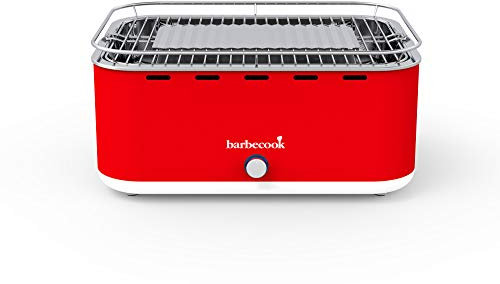 Barbecook Carlo barbecue de table au charbon, grille camping, Chili Pepper 44x33x21cm