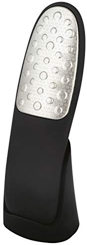 Becker Manicure Erbe Laser Hornhautraspel Doppelseitig Im Ständer Schwarz 16,5 cm 2071