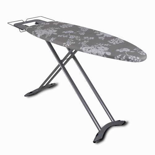 Table à Repasser Pliable 2en1 Wild en Acier 130x47 cm Hauteur réglable jusqu'à 98 cm avec Repose-Fer et Support Centrale Vapeur