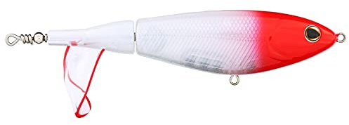 Berkley Choppo Topwater Fishing Lure, Red Head, 1 oz, 120mm Topwater, Enhanced Propeller Surface Area for Maximum Disturbance, Equipped with Sharp Fusion19 Hook