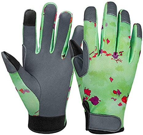 Guantes de trabajo 1 par Guantes de jardín Guantes de trabajo Guantes de seguridad para damas Guantes de jardinería de cuero para jardinería Cómodas duraderas Guantes protectores ( Color : XL )