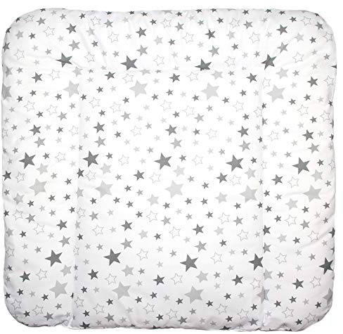 Baby Auflage Wickelauflage - Star Hell - 70x50 cm 70x70 cm 70x85 cm Wickeltischauflage (70 x 50 cm)