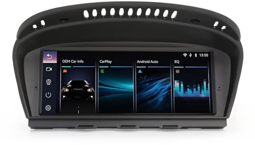 Erisin 8.8 Linux Autoradio für BMW 3er E90 E91 E92, 5er E60 E61, 6er E63 E64 CCC – GPS Navigation Bluetooth 5.1 Wireless CarPlay Android Auto, Mirror Link, Canbus, OEM Funktionen Behalten iDrive