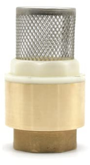DOJA Barcelona | Clapet Anti Retour | Clapet Anti Retour avec Crepine | Filetage Interne 1 | en Laiton | Clapet Pied | pour Pompe a Eau, Tuyau Arrosage, Recuperateur d Eau de Pluie, Robinet de Jardin