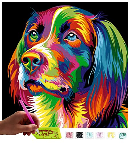 MISHBAY Diamond Painting Erwachsene Set Tiere - 30x30cm - Diamant Painting Entspannendes DIY Komplettset für Frauen & Anfänger - Kreatives Hobby für Ruhige Auszeite