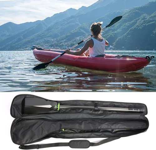 RANRAO Kajak Paddel Tasche, Doppelköpfige Paddeltasche, Verdickte Wasserabweisende Tragetasche, Tragbare Nylon Mesh Boot Kanu Paddel Tasche, Verstellbarer Schultergurt