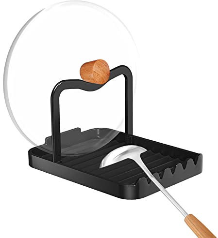 Indrnif Supporto Per Coperchio Della Pentola, Vassoio Per Coperchio Della Pentola, Supporto Per Cucchiaio, In Alluminio, Coperchio A Goccia, Per Cucina, Coperchio E Cucchiaio