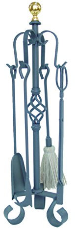 IMEX EL ZORRO, 10084-F - JUEGO CHIMENEA (FORJA) 4 PIEZAS 72 CMS.