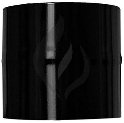 Manguito antigoteo estufa vitrificado negro 110mm antiv110