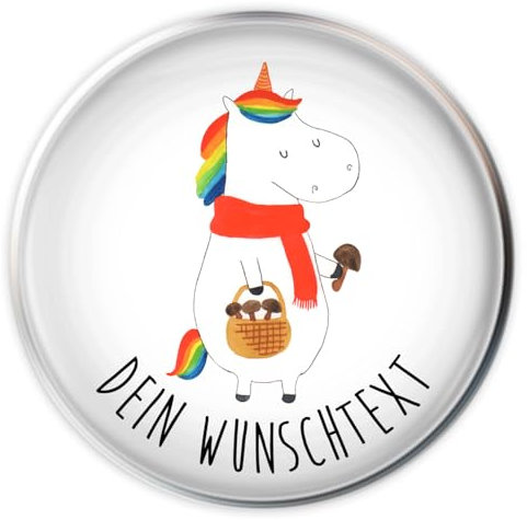 Mr. & Mrs. Panda Waschbecken Abfluss Einhorn Pilz - Personalisierte Geschenke, Personalisierung, Selbst Gestalten, Unicorn, Pilze, Spruch, Motivation, Einhörner, Stöpsel, Stopfen, Wunschtext