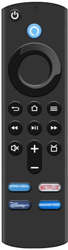 Replacement Voice Remote Control (3rd Gen) Fit for Smart TVs Stick (2nd, 3rd, Lite, 4K), Cube (1st, 2nd Gen), and AMZ Smart TVs Stick
