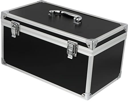 KITANDOVE Aluminium-werkzeugkasten Mit Schubladen Hartschalen-aufbewahrungsbox Für Transport Ergonomischer Griff Schnallenverschluss Stoßfest