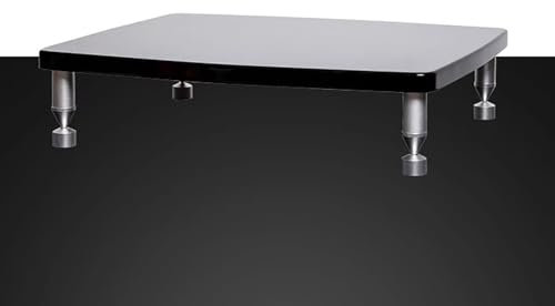 Elitix HiFi Rack Low-Profile-Audio-Rack-Komponentenschrank für Studios, Vintage-Videospiel-Regaleinheit für DVD-Lautsprecher, Onkyo-Receiver-Aufbewahrungssystem/Medienständer(One Layer)