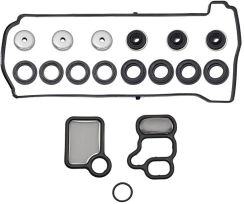 Sorello Engine Cylinder Valve Cover Gasket Set Compatible with Acura CSX RDX RSX TSX for Honda Accord Civic CR-V Element - Replace VS50614R ES73071
