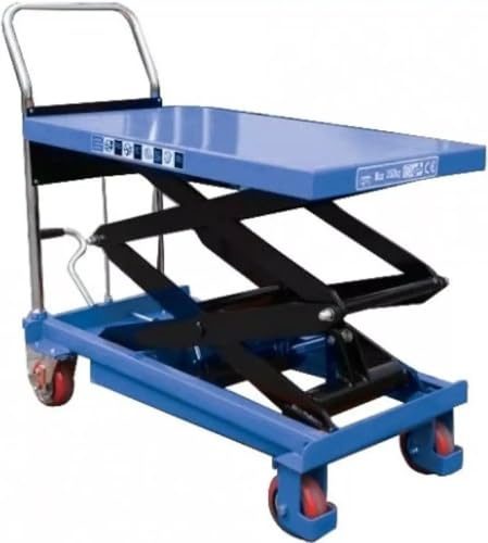 CARRELLO ELEVATORE PIATTAFORMA MOBILE MANUALE A FORBICE DOPPIA SOLLEVAMENTO A PEDALE PORTATA KG 350 CATOCCIMACCHINE 05.084.28