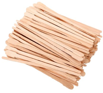 Hohopeti 100 Stück Wachsstäbchen zur Haarentfernung mit Ovalem Kopf Sicher und Praktisch für Body Hair Removing bei Sommerfest und Anderen Anlässen