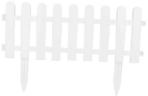 Yechiry Bordes de Paisaje, 5 Piezas Entrelazadas de Plástico Decorativo, Pequeños Paneles de Piquetes Jardín de Jardín Borde de Césped con Estacas de Tierra