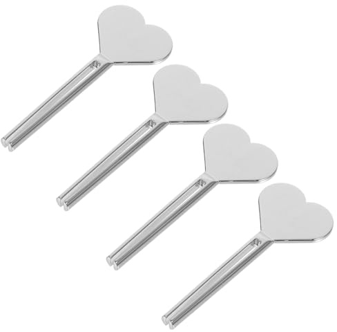 ifundom 4pcs Stainless Steel Toothpaste Squeezer Key Metal Tube Roller for Creams Hand Lotion Easy Manual Tube Dispenser for Travel Home Bathroom Use
