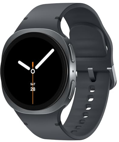 Samsung Galaxy Watch8, AI Smart Watch, Sport Band, Cushion Design, 3nm Processor, Health & Sleep Coach, Fitness Tracker, 40mm, Bluetooth, Graphite, 3 Year Extended Warranty (UK Version) (Renewed)