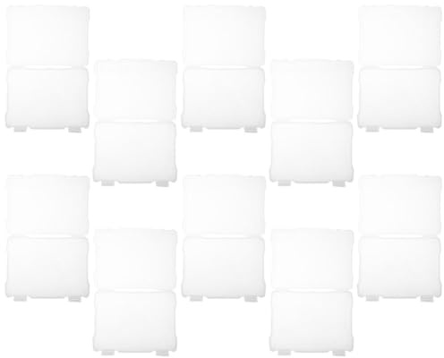 POPETPOP Lot de 10 Boîtes de Rangement Photos 5X7 en Plastique Blanc 20X145X3 CM avec Couvercles Étui Photo Portable Sécurisé pour Cartes Postales et Petits Objets Organisateurs Compact