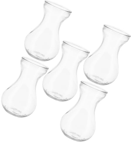 iplusmile 5pcs Glass Hydroponic Vase for Hyacinth Bulbs, Creative Table Floral Centerpiece Planter for Home and Office Decor