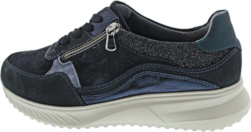 Skogslöpare K-Janka sportig snörning blå, notte jeans, 41.5 EU X-bred
