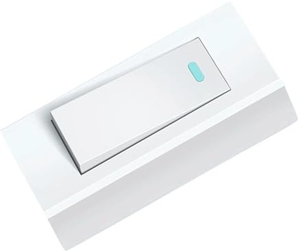 Gatuida Interruptor Superficie Extraplano para Luz de Pared de Uso Diario Diseño Moderno y Capacidad de 500 W para Suministro de Luz Hogar