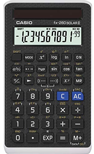 Casio FX 260 Solar II Scientific Calculator 5 x 0.6 x 2.9